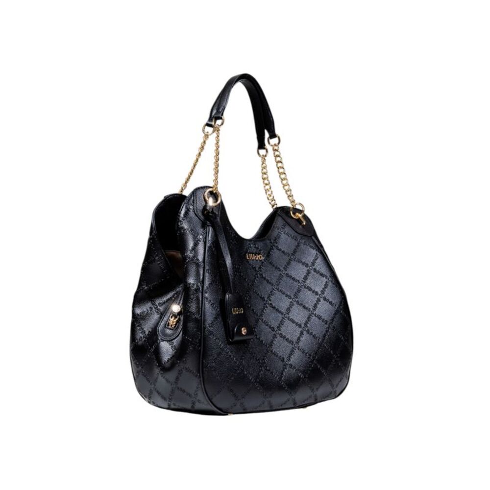 Liu Jo S Hobo Logo Embossed Hobo Bag Women black Bags - Picture 3 of 3
